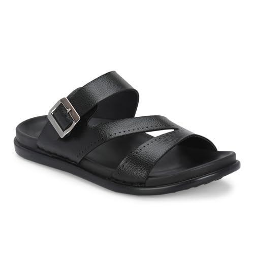 Centrino Sandal for Men | Grip Insole for Stability | Traditional Look with Straps | Comfortable Casual look sandal for Men's 9280-1 - Image 1