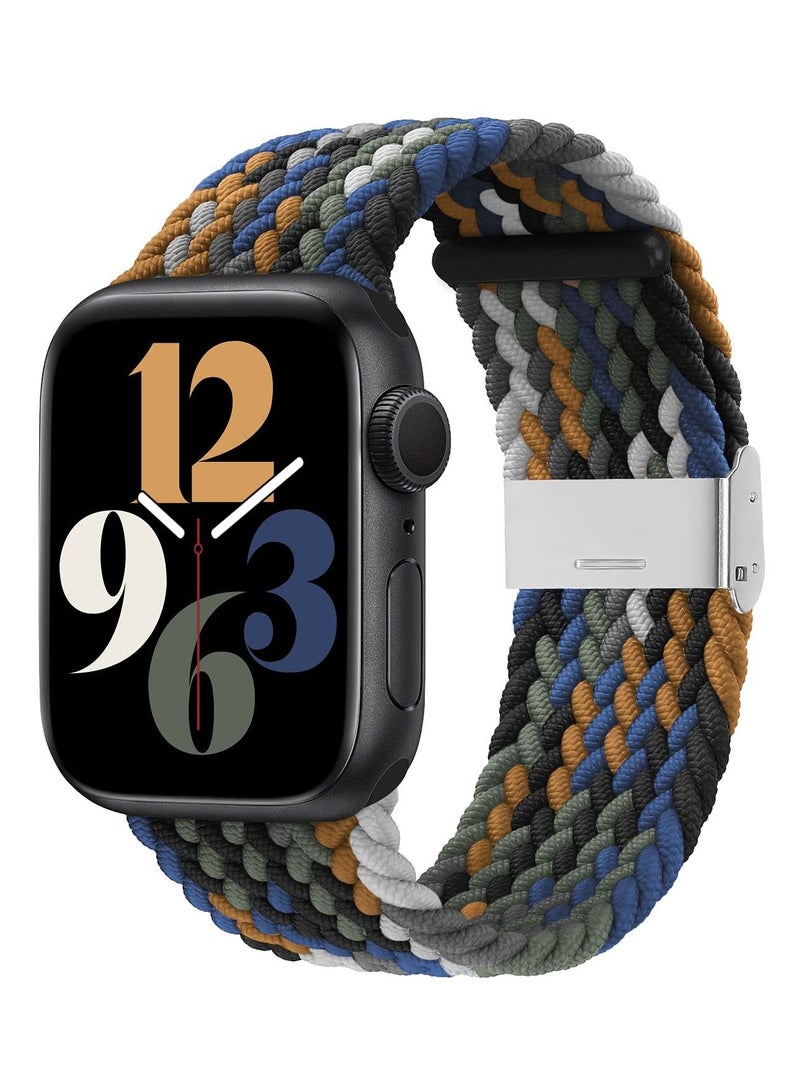 Adjustable Braided Solo Loop Stretchable Elastics for iWatch ,Ultra Compatible with Apple Watch Bands 38mm 40mm 41mm - Image 1