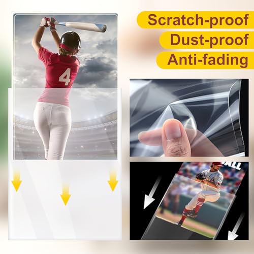 Kitoyz 1000 Counts Card Sleeves Top Loaders for Trading Cards, Penny Soft Sleeves Baseball Card Sleeves Protectors Fit for Sports Cards, Football, Game Card - Image 5