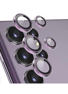 For Samsung Galaxy S23 Ultra Camera Protector Lens With Clear Tempered Glass Camera-Purple