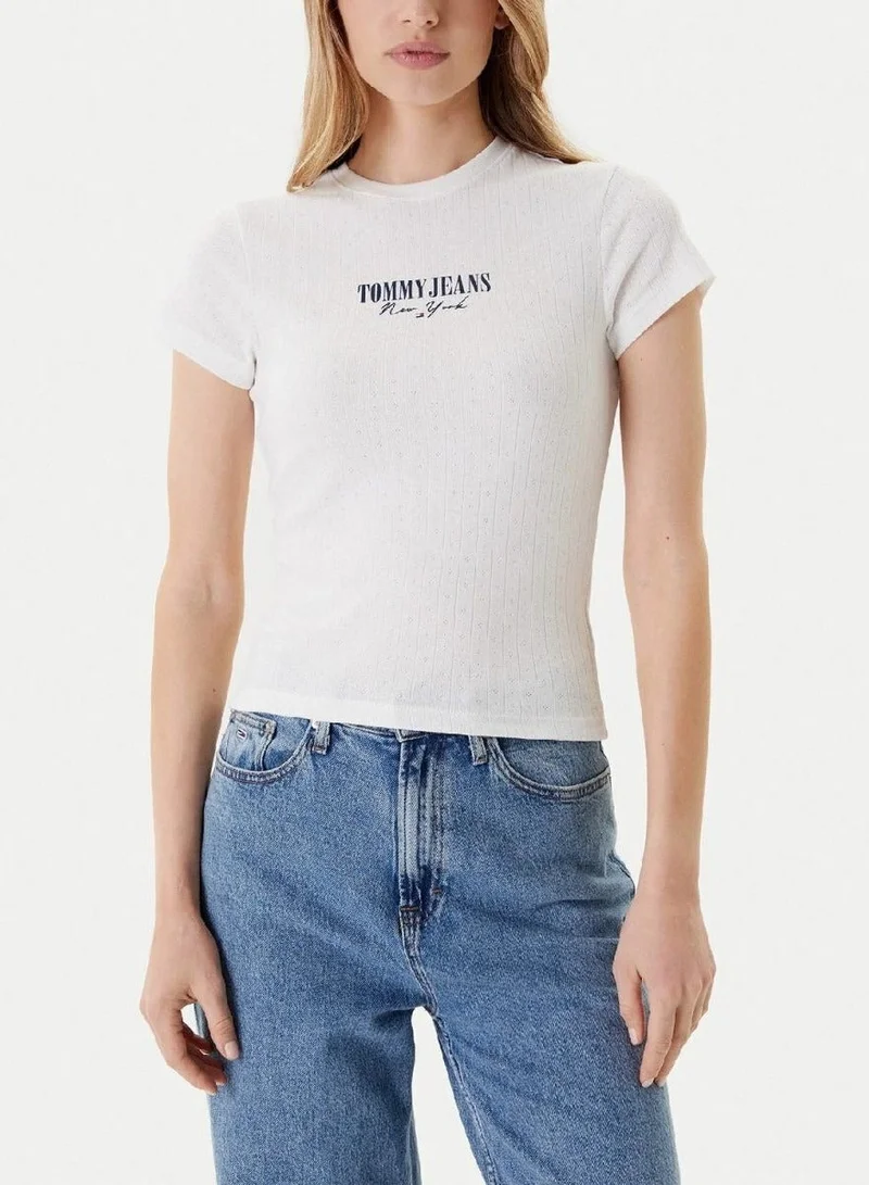 TOMMY JEANS  Logo Crew Neck T-Shirt for Women | Best Price UAE