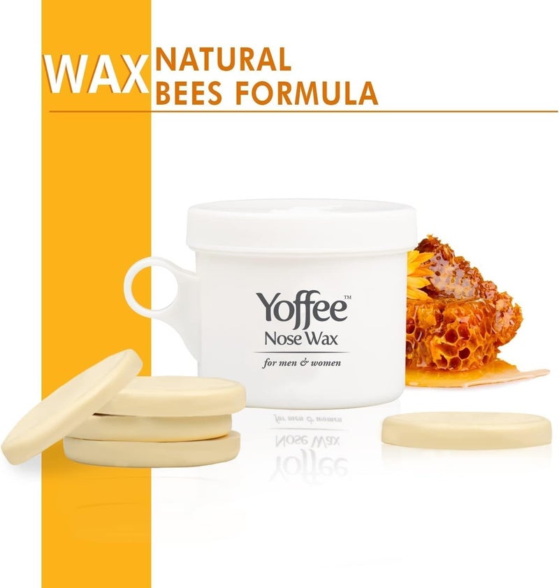 Yoffee Nose Wax Kit for Men and Women Natural Beeswax Aloe Vera Easy Nasal Hair Removal 10 Reusable Applicators Quick Painless Nostril Waxing for Nose Hair - Image 5
