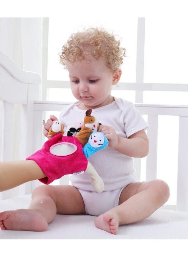 JJOVCE Baby Hand Puppet Plush Toy Baby Cloth Animal Hand Puppet Glove Toy - Image 3