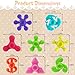 Riferg 200pcs BulkMini Finger Fidget Spinner Toys Stress Relief Sensory Toys for Kids Teens Adults Birthday Party Favors Gifts Christmas Stocking Classroom Prizes Supplies Valentines Day Gifts - Image 4