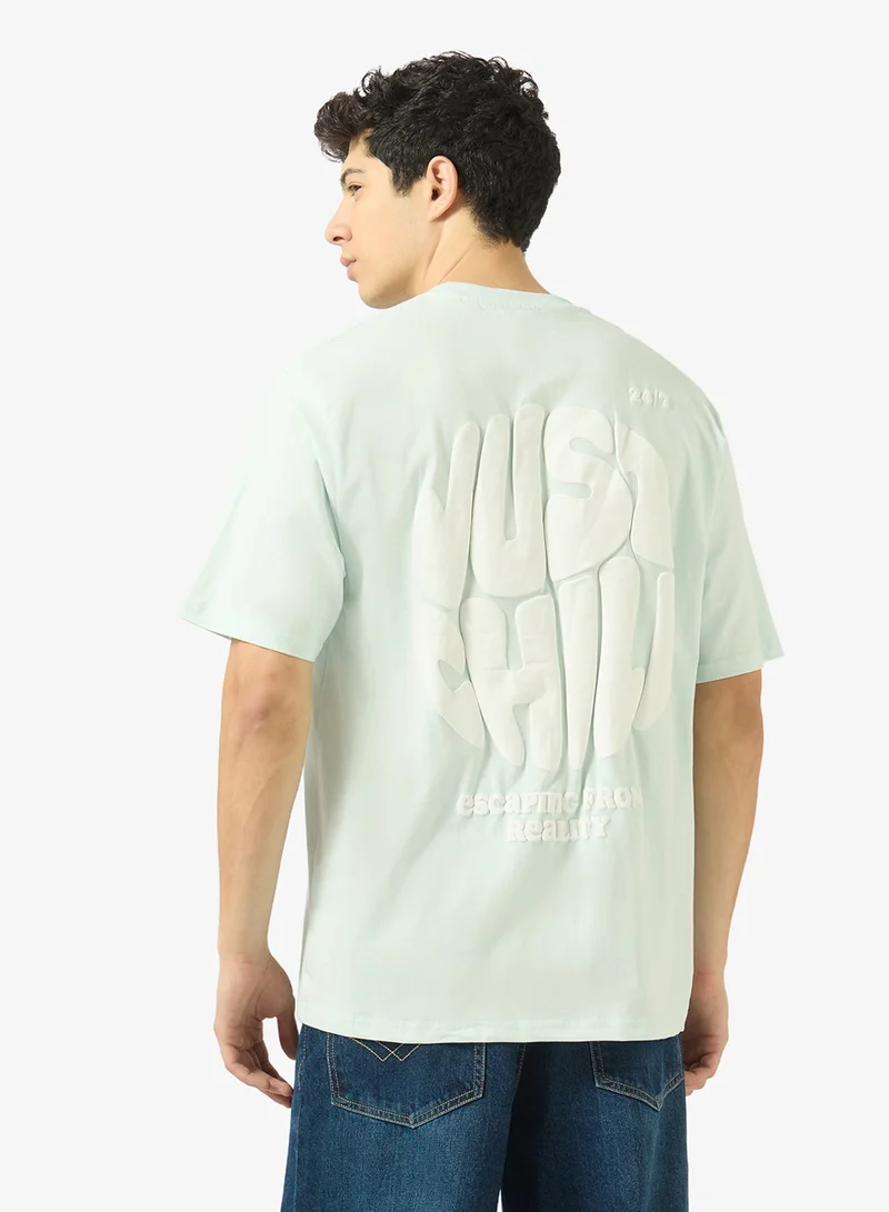 ريبلز مع نمشي Mens Drop Shoulder T-shirt