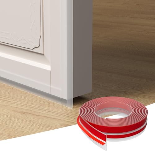 Elvone T-Shaped Door Draft Stopper, 1.97 in x 40 Ft Silicone Seal Strip for Windows Gaps, Weather Stripping Seal Strip Shower Sweep, Clear - Image 4