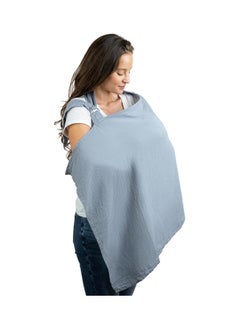 RATSAW Muslin Nursing Cover For Baby Breastfeeding Breathable Cover With Adjustable Strap Privacy Protection Cotton Cover  - Image 1