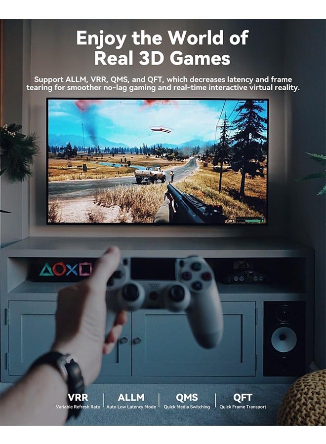 (5FT/1.5M) 8K 10K HDMI 2.1 Cable 48Gbps, Ultra High Speed HDMI Cable, HDMI Cord for Computer Monitors Projectors TV PS5 Xbox Switch (Red) - Image 5