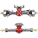 Pothyes Diamond Shape SCX24 Aluminum Axle Upgrades for Axial SCX24 Deadbolt C10 JLU Gladiator Bronco 124 RC Crawler Titanium - Image 4