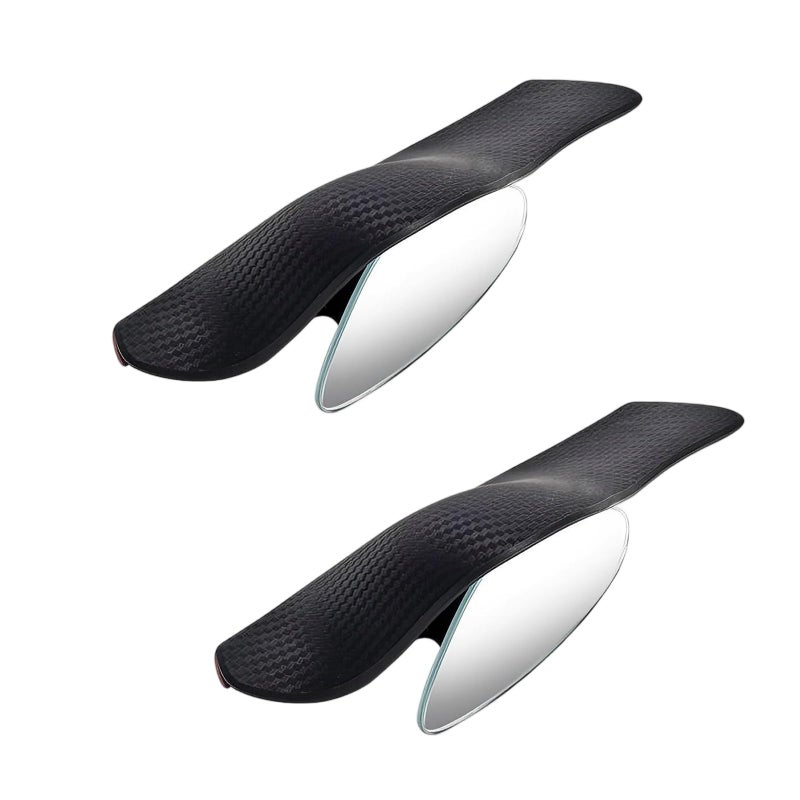 Qurbuns 2 PCS Blind Spot Mirror with Side Mirror Rain Guard 2in1 Waterproof Rain Shield with Wide Angle Round Mirrors 360 Degree Rotation Reverse Assist Mirrors Universal for Most Cars - Image 3
