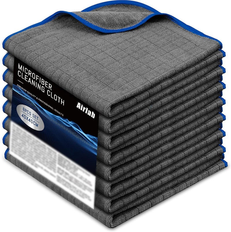 Airlab 8-Pack Microfiber Cleaning Cloths - Image 1