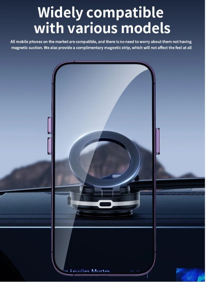 DUSALA Magnetic Vacuum Suction Car Phone Holder, 360 Degree Rotation, Strong Suction, Universal Adsorption Bracket, Regular Version (Type C) - Image 5