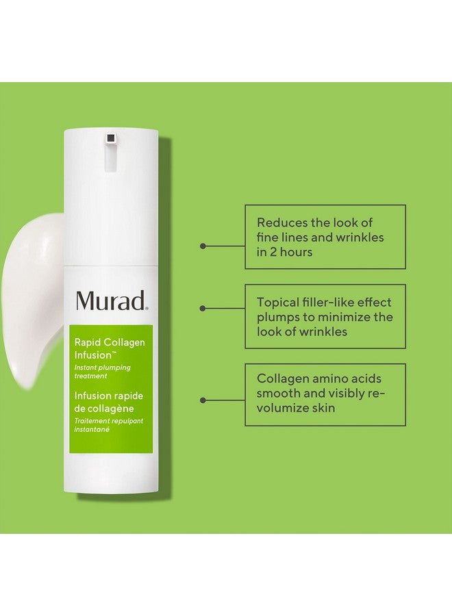 مراد رابيد كولاجين إنفيوجن - ريسيرجنس مضاد للشيخوخة للوجه - كريم لتنعيم البشرة يستهدف التجاعيد العميقة - علاج لطيف للبشرة مدعوم علميًا، 1.0 أونصة - Image 2