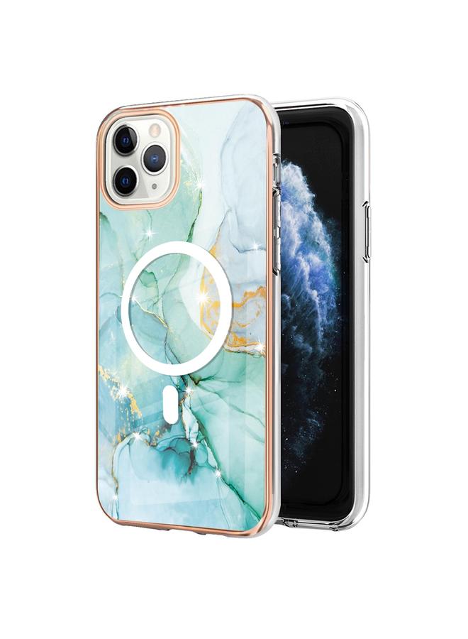 S-TOP Case For iPhone 11 Pro Max Marble Pattern Dual-side IMD Magsafe TPU Phone Case - Image 1