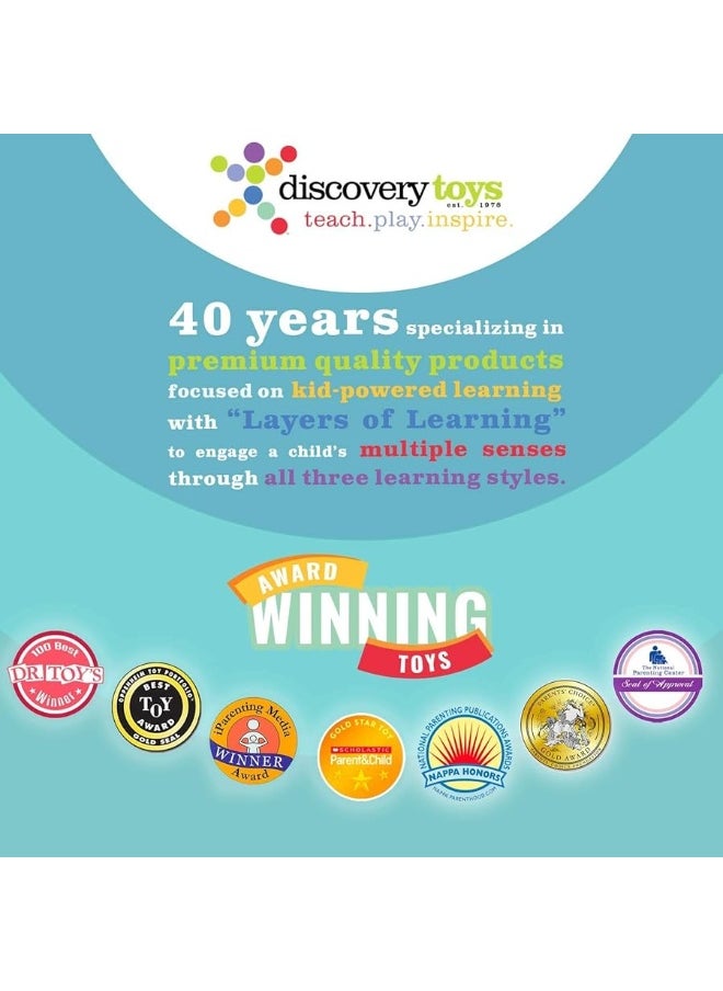Discovery Toys Discovery Toys Measure UP! Cups | Educational Stacking & Nesting 12 Piece Numbered Set| Kid-Powered Learning | STEM Toy Early Math Childhood Development 12 Months and Up  - Image 2