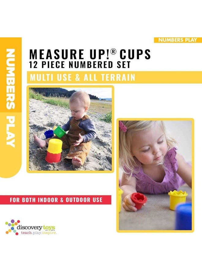 Discovery Toys Discovery Toys Measure UP! Cups | Educational Stacking & Nesting 12 Piece Numbered Set| Kid-Powered Learning | STEM Toy Early Math Childhood Development 12 Months and Up  - Image 3