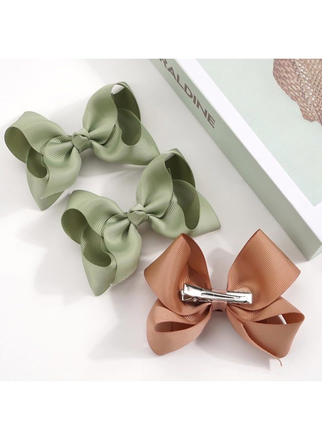 JOYOYO 40PCS 4.5 Inch Bows for Girls Grosgrain Ribbon Toddler Hair Bows Alligator Clips Hair Accessories for Toddlers Baby Girls Kids Teens in Pairs - Image 4