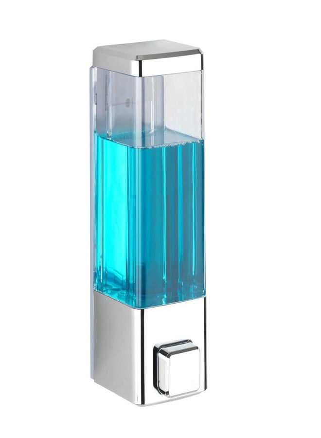 BATHONIX Transparent ABS Plastic Wall Mounted Soap Dispenser 400ml (Pack of 1) - Image 1