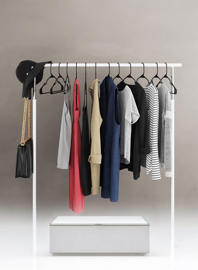 Kanz Aladwaa Luxurious plastic clothing hangers (216 pieces) of the mega type in black color.  - Image 3