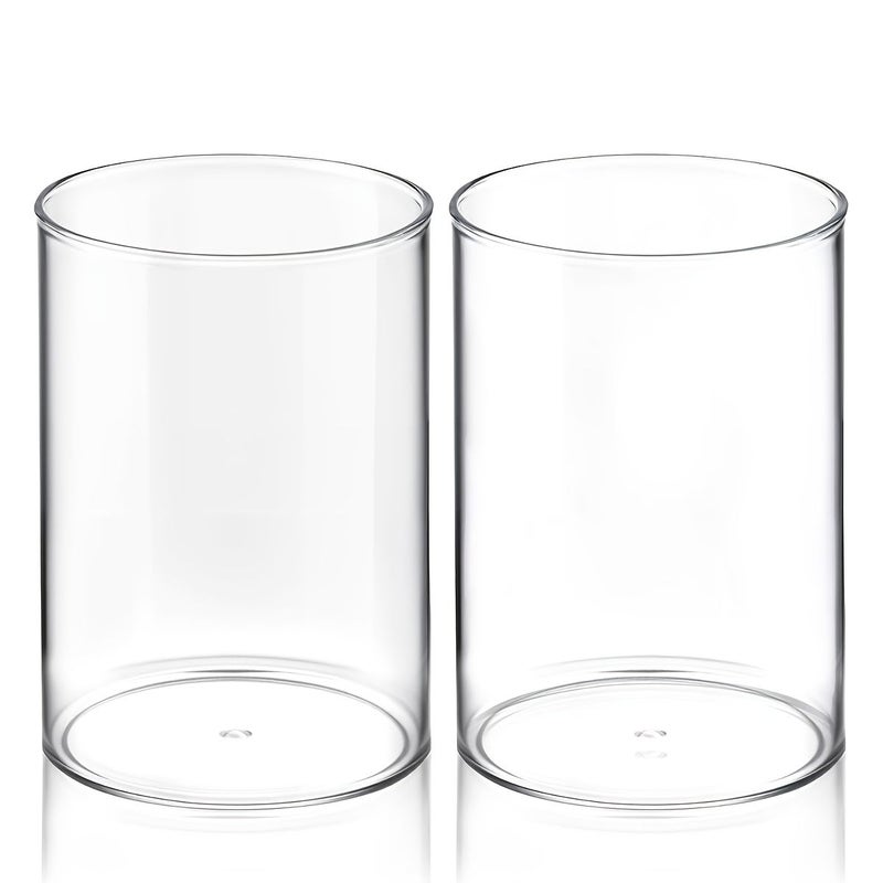 Clear Acrylic Pen Holder 3.35inch Desk Organizer Stationery Storage Cup - Image 5