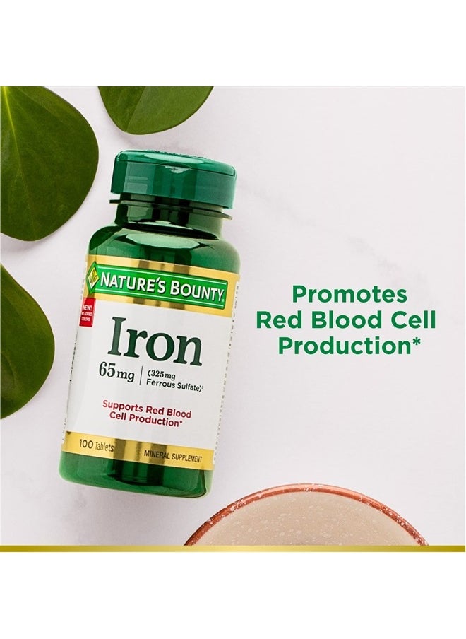 NATURE'S BOUNTY Iron, 65 mg, 100 Tablets  - Image 4