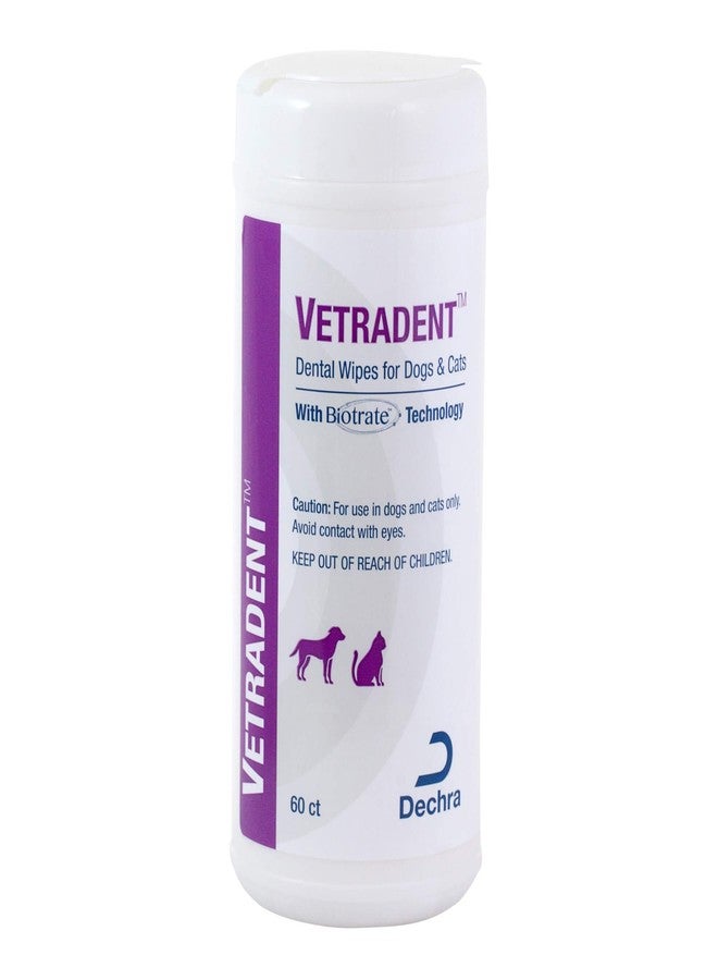 Vetradent Dental Wipes, 60 ct - Image 1