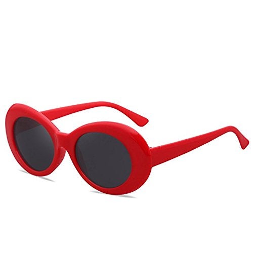 FOURCHEN Kids Sunglasses, Bold Retro Oval Mod Thick Frame, Round Lens, 100% UV Proof for Girls/Boys, Toddler & Kids - Image 2