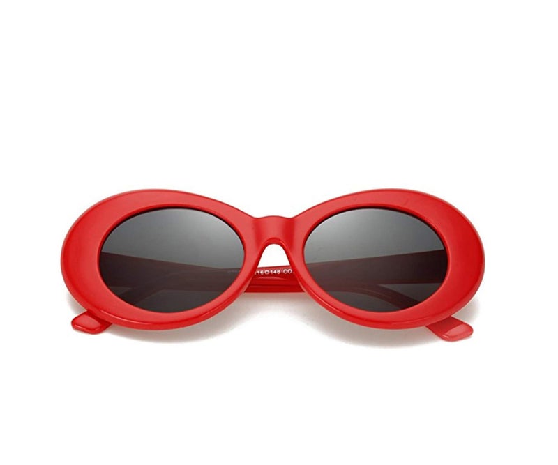 FOURCHEN Kids Sunglasses, Bold Retro Oval Mod Thick Frame, Round Lens, 100% UV Proof for Girls/Boys, Toddler & Kids - Image 5