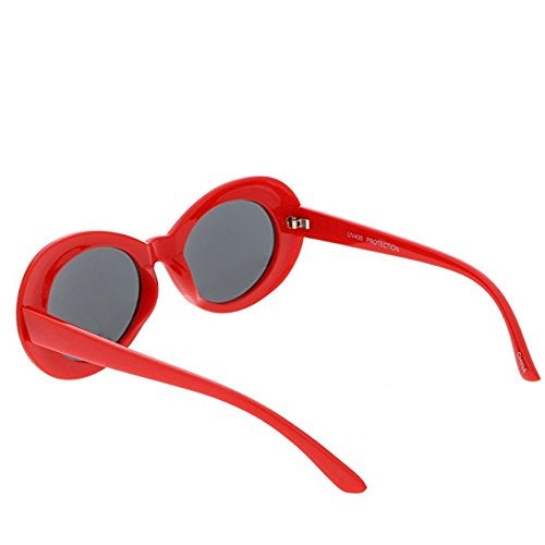 FOURCHEN Kids Sunglasses, Bold Retro Oval Mod Thick Frame, Round Lens, 100% UV Proof for Girls/Boys, Toddler & Kids - Image 3