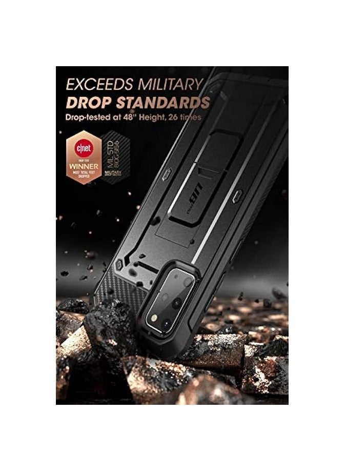 SUPCASE Unicorn Beetle Pro Series Case Designed For Galaxy S20 (2020 Release), Full-Body Dual Layer Rugged Holster & Kickstand Case, Without Built-in Screen Protector - Black - Image 2