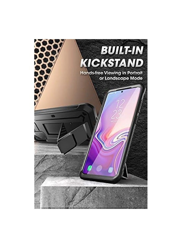 SUPCASE Unicorn Beetle Pro Series Case Designed For Galaxy S20 (2020 Release), Full-Body Dual Layer Rugged Holster & Kickstand Case, Without Built-in Screen Protector - Black - Image 3