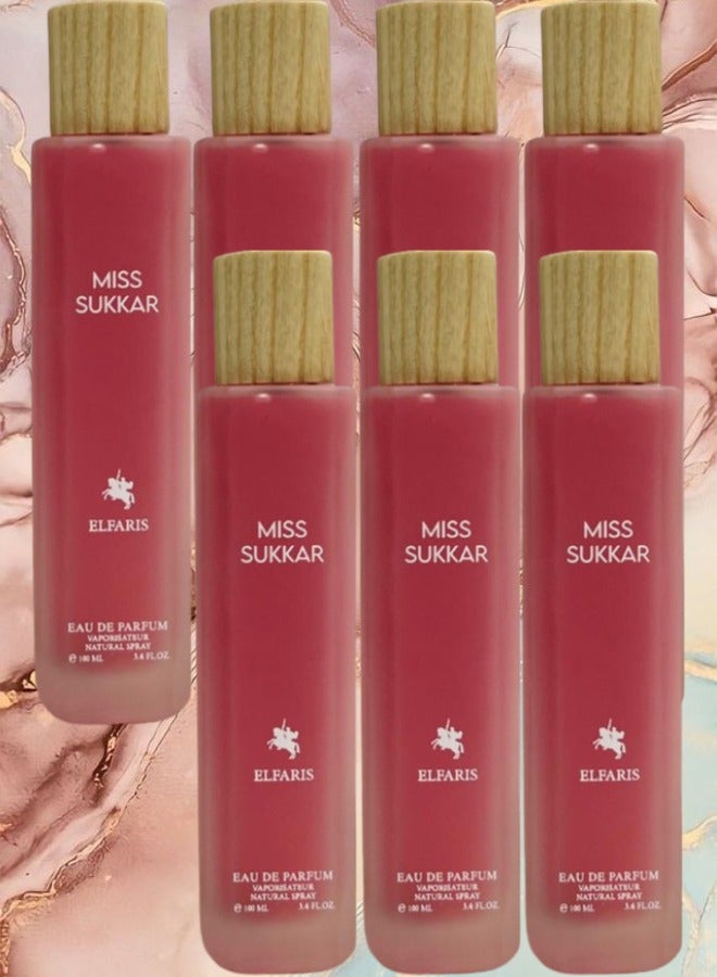 Fares 7 Pieces Miss Sukkar ElFaris EDP 100ML - Image 1