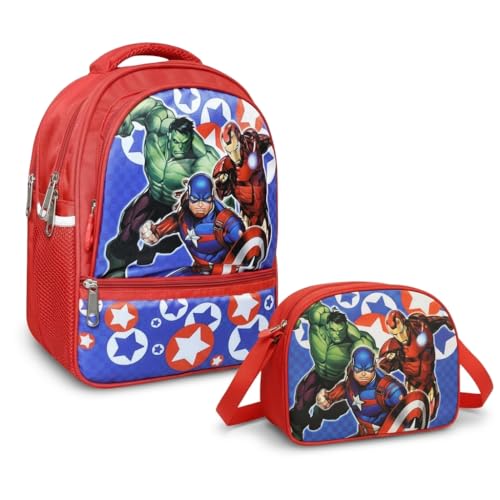 Stylbase Waterproof School Bag with Lunch Bag Combo for Boys and Girls Kids Bag with Tiffin Cover - Backpack for Travelling for 5-7 Years 15 Inches - Image 1