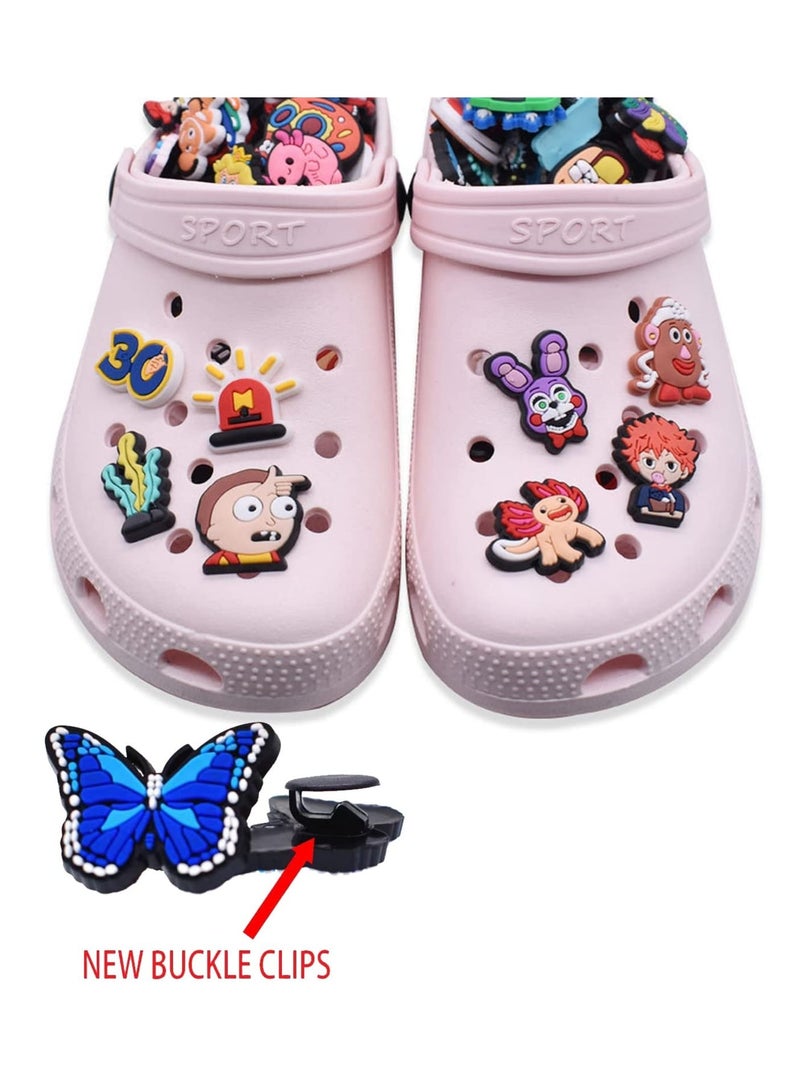 Shoe Charms Random 30Pcs lovely Cartoon Shoe Charms Anime for Boys Girls Teens, Bubble Slide Pins for Bracelet Wristband, Shoe Decoration  - Image 2