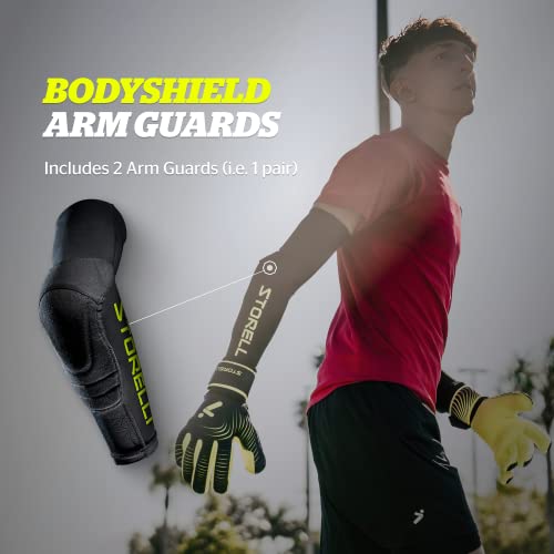 Storelli BodyShield Arm Guards, Protective Goalie Elbow Pads for Soccer & High Impact Sports with XRD Extreme Impact Protection, 1 Pair, Black, Large - Image 5