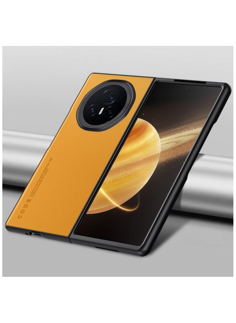 General Leather case compatible with Honor Magic V3 Carbon fiber shock-proof hard PC frame Luxury phone case for Honor Magic V3  - Image 1