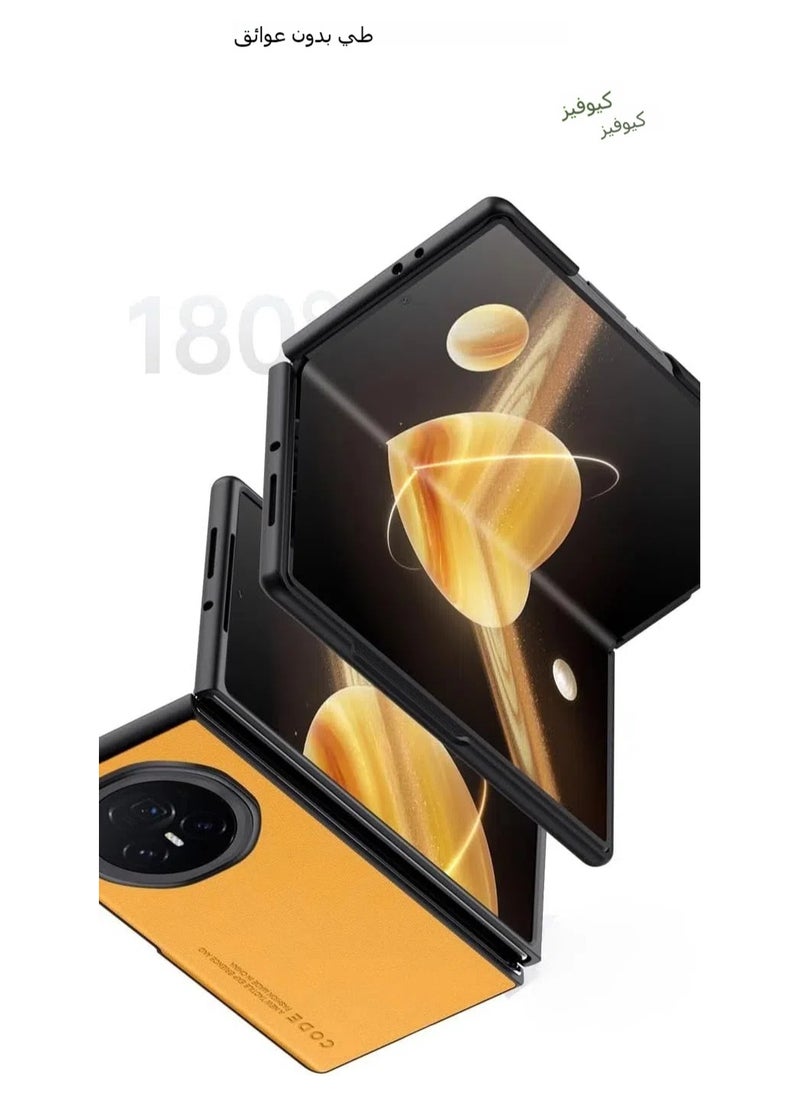 General Leather case compatible with Honor Magic V3 Carbon fiber shock-proof hard PC frame Luxury phone case for Honor Magic V3  - Image 3