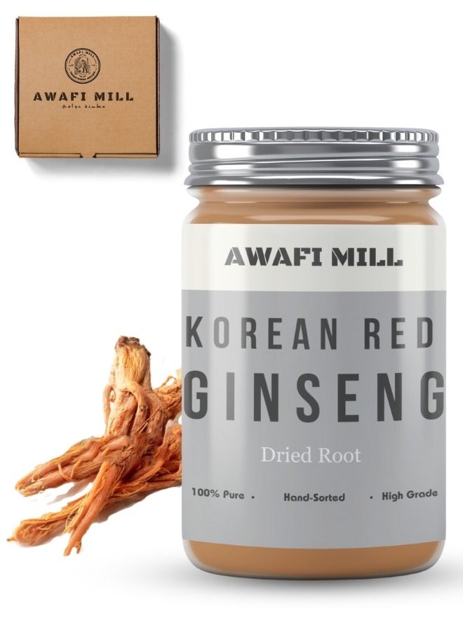 Awafi Mill Korean Red Ginseng | 6 Year Old Whole Roots | Premium Grade Very Large and Sugar Free  - Image 1