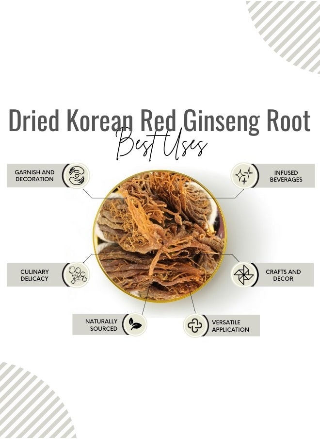 Awafi Mill Korean Red Ginseng | 6 Year Old Whole Roots | Premium Grade Very Large and Sugar Free  - Image 2