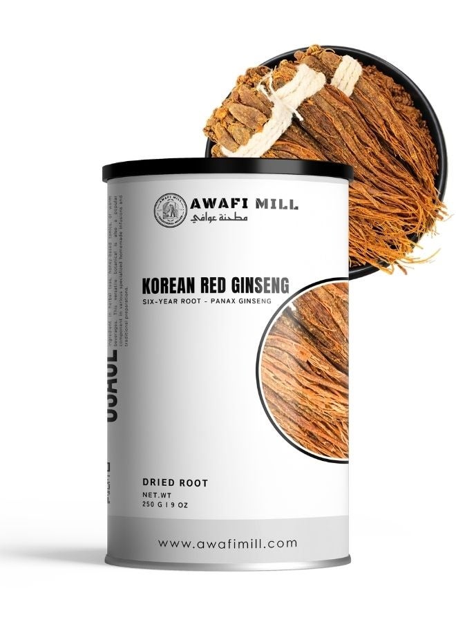 AWAFI MILL Korean Red Ginseng Root | 6-Year Aged | Whole Panax Ginseng - 100 g | 3.5 Oz - Image 1