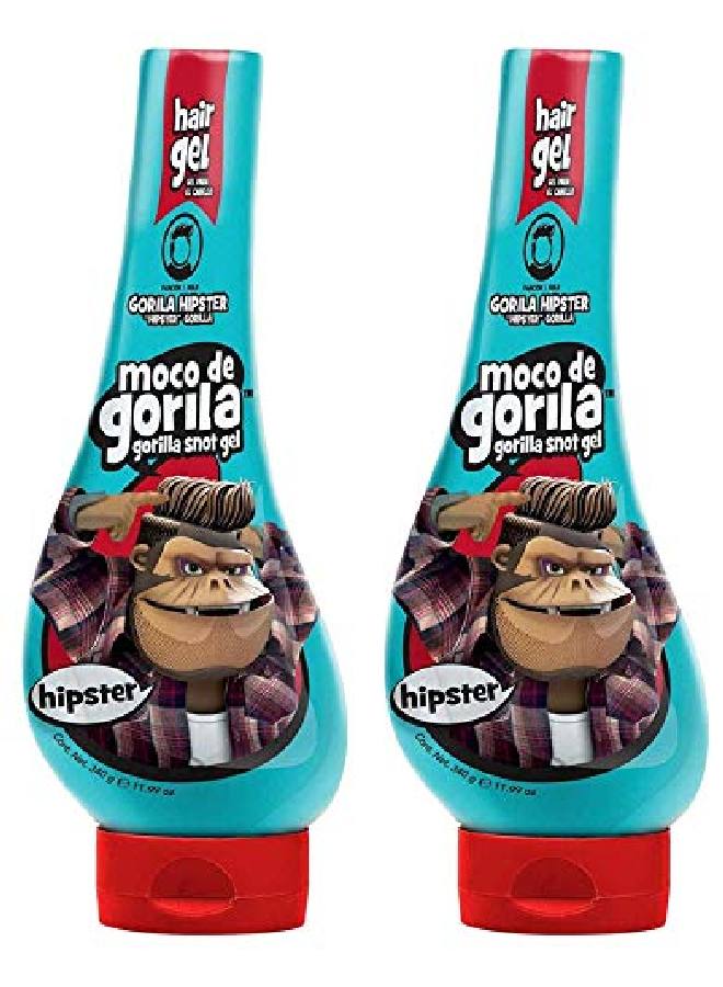 Hipster Hair Gel ; Trendy Hair Styling Gel With Longlasting Hold Gorilla Snot Gel Is The Ultimate Hair Gel To Create Any Hipster Mainstream Hairstyle; 119 Oz Squizz Bottle (2 Pack)