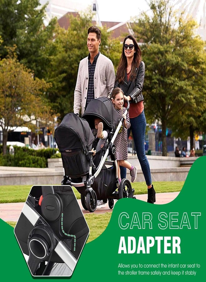 Hiumtree Car Seat Adapter for Stroller Compatible with Baby Jogger (City Go/City Select) & Graco Car Seats City Select Stroller Accessories Car Seat Adapter for Stroller Nylon, Black - Image 5