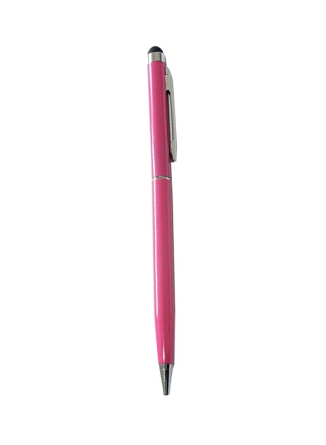 إسكدنيا Aluminum 2-In-1 Ball Pen Touch Screen Stylus For iPhone 5S 5 6/6S Pink