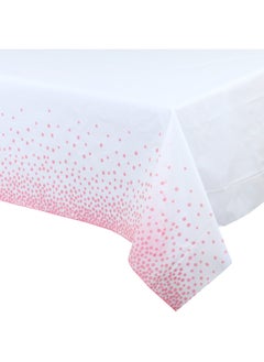 Dot Disposable Tablecloth Gold And Silver Coffee Wave Dot Rose Gold Bronzing Dot Tablecloth 54x108in-Color:Pink-gradient Dot 1.37x 2.74 Meters