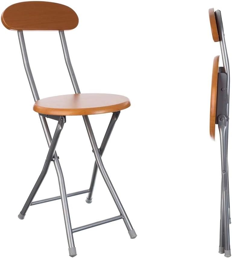 co arma Wooden Folding Backrest Chair for Home, Cafe, Dormitory, Garden - Elderly Prayer Seating - Image 1