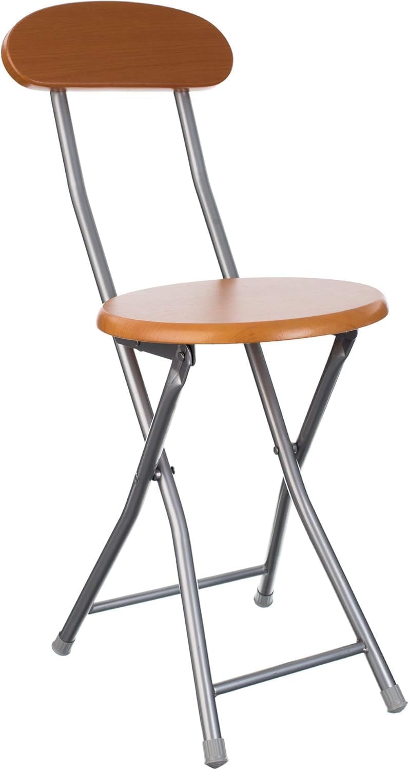 co arma Wooden Folding Backrest Chair for Home, Cafe, Dormitory, Garden - Elderly Prayer Seating - Image 3