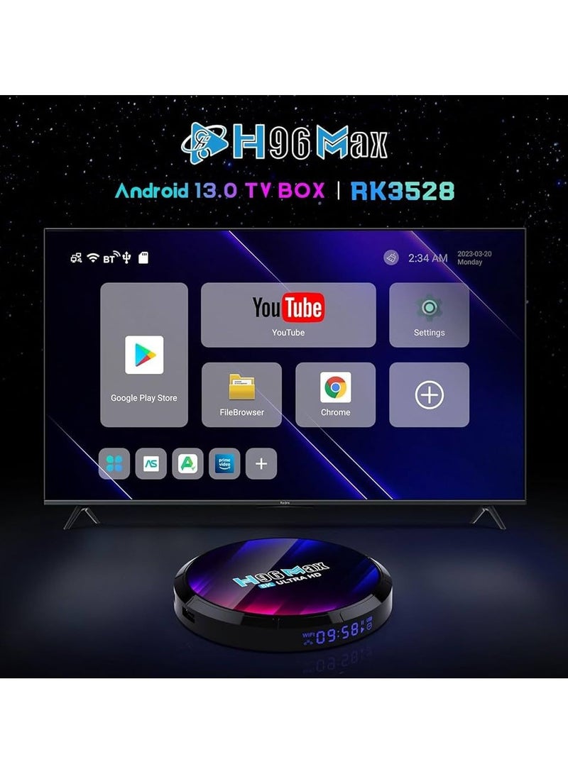 اتش 96 ماكس H96 ماكس 2 جيجابايت 16 جيجابايت أندرويد 13 صندوق تلفاز ذكي - Image 2