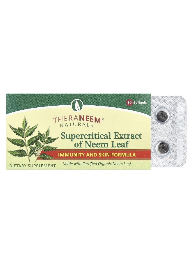 ORGANIX SOUTH Organix South, TheraNeem® Naturals, Supercritical Extract of Neem Leaf, 8 mg, 30 Softgels  - Image 1