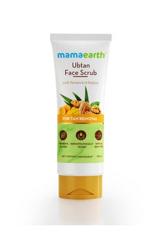 Mamaearth Mamaearth Ubtan Scrub For Face with Turmeric & Walnut for Tan Removal - 100g  - Image 1