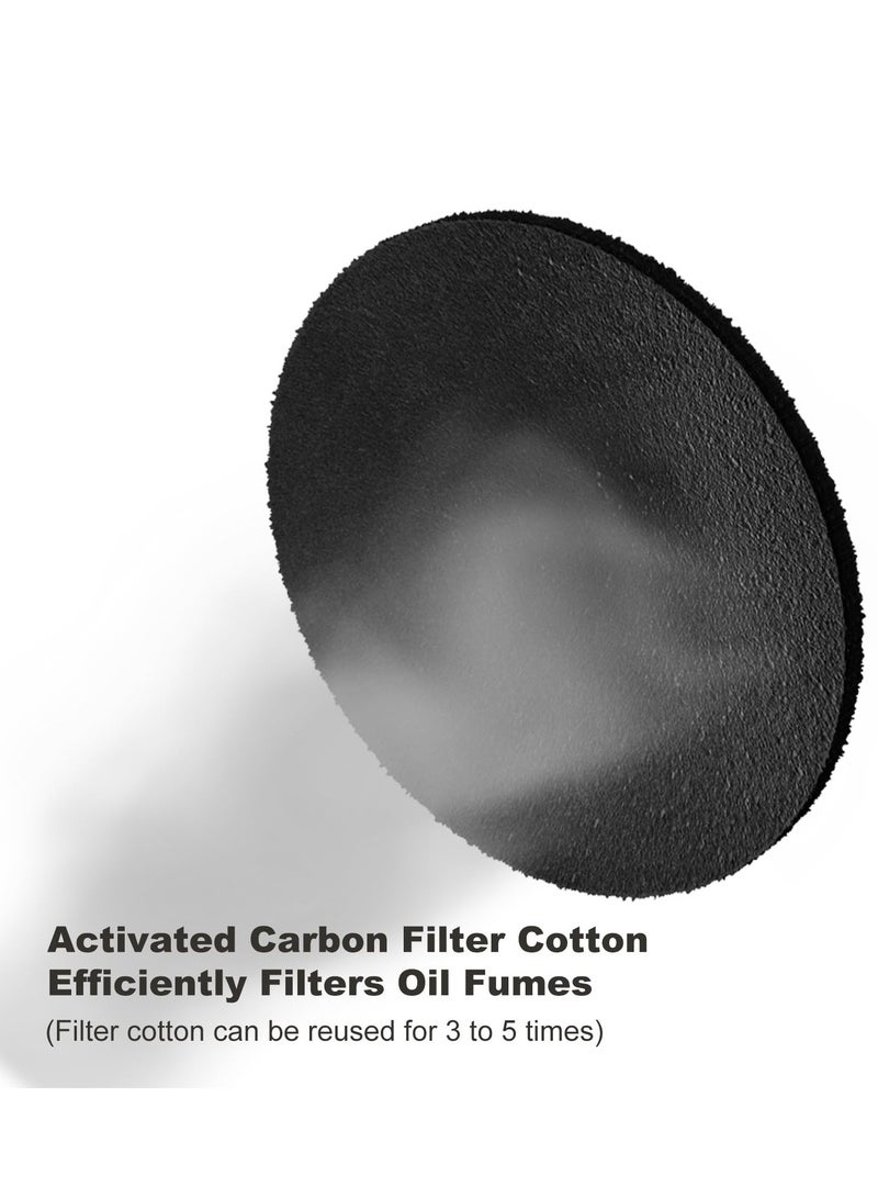 Barakah Desktop Extractor Hood, Mini Rechargeable Desktop Range Hood with 2 Speed Exhaust Fan, Low Noise Portable Cooker Hood with 2PCS filter cotton for Kitchen Exhaust Fan for BBQ, Hot Pot - Image 5